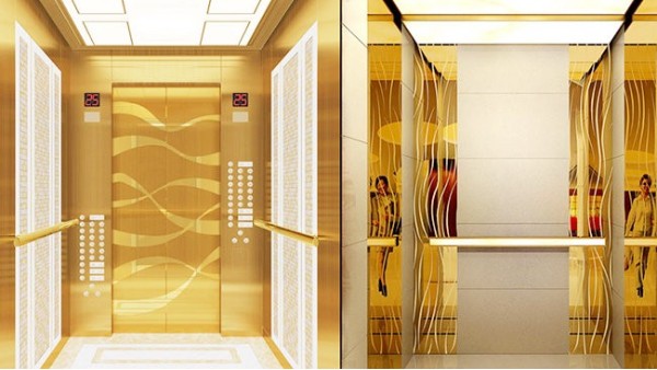 半岛体肓官网蚀刻板在电梯上使用是什么样？