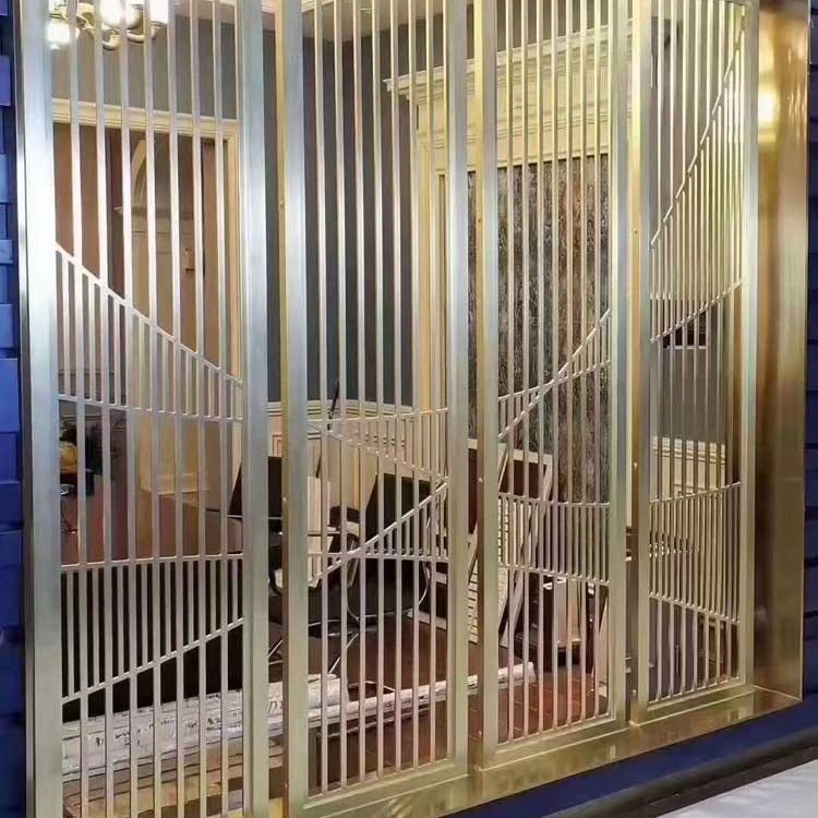 现代入户屏风隔断铁艺半岛体肓官网长虹钢化玻璃客厅简约轻奢玄关家用